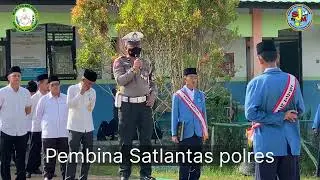 Personil satlantas polres pulpis menjadi pembina upacara di MTsN 1 Pulpis