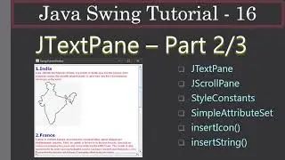 JTextPane StyleConstants & SimpleAttributeSet Part 2/3 | Java Swing Tutorial #16