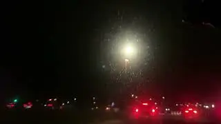 Driving in the dark using full beam headlights on country roads