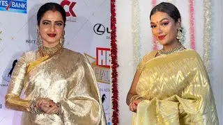 Recreating Rekha Ji&rsquo;s Iconic Makeup Look | Bollywood Celeb Makeup Tutorial #shorts