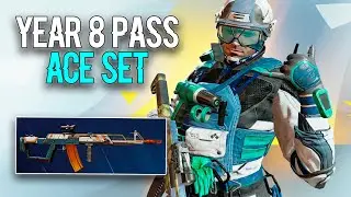 Year 8 PASS  -  EXCLUSIVE Ace Bundle - 3D weapon Skin + Attachment Skin - IN-GAME SHOWCASE  - R6