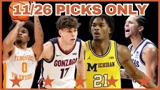 College Basketball PICKS ONLY - Wednesday, November 26th | TCE Trims