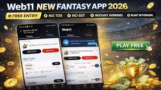 Web 11 Fantasy App 🔥 No TDS No GST | Instant Withdrawal | Free Entry 💰