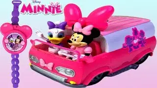 MASINUTA MINNIE CU TELECOMANDA & POVESTE AMUZANTA CU DAISY - DISNEY JUNIOR MINNIE HAPPY HELPER'S VAN