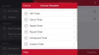 Seconds Pro - How to create a standard Tabata timer