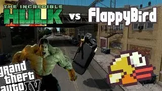 GTA 4 Flappy Bird Mod + Hulk Mod - Flappy Bird vs Hulk