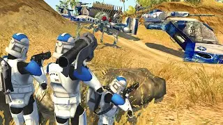 DROID ARMY CONVOY AMBUSH - Men of War: Star Wars Mod Battle Simulator