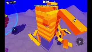 Bu oyunda jngnın &uuml;zrnde drup hytta kalıp ve yıkıcı olp ve 16 tur yapp oynu btrdm!|Roblox Chaos Jenga