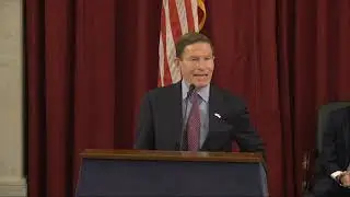 Senator Richard Blumenthal speaking at the Capitol Hill Jewish American Heritage Month Celebration