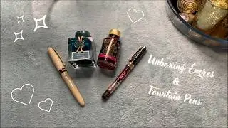 Unboxing encres & fountain pens &bull; ASMR chuchot&eacute; &bull; sons relaxants (tapping, writing sounds)