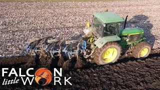 Ploughing John Deere 3650 - DRONE VIDEO - Oranje
