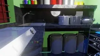 Kitchen 3D Model in Blender