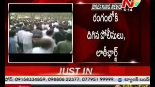 Fight Between TRS and Congress Leaders at Gadwal, Mahabubnagar