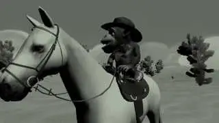 Western　monkey 　口笛　（whistle） by iclone 5 animation