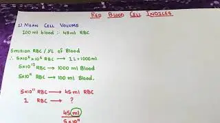 Red Blood Cell Indices