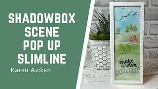 Shadowbox Scene Pop Up Slimline Card