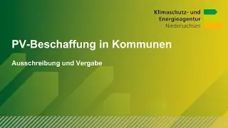 PV Beschaffung in Kommunen: Ausschreibung und Vergabe