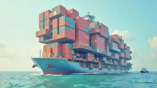 A container ship is basically a giant money-printing machine.