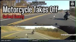 Motorcycle Rider Takes Off on Rural Garland County Roads After Trooper Attempts Stop
