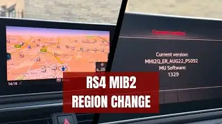 Смена региона с Японии на Европу на Audi RS4 B9 с MIB2 - кодирование MAK