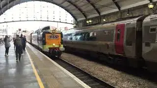 The deltic delight at Newcastle 1Z55 class 55 at Newcastle blasting some tones