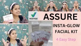 Assure Insta-Glow Facial Kit |Facial at home| Live Demo | Insta-Glow Facial Kit in just 4 easy steps