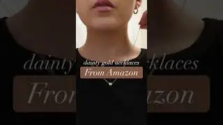 Dainty Gold Necklaces From Amazon ✨ Minimalist Jewelry | Amazon Fashion | Amazon Try On Haul 🤍