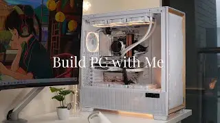 COZY PC Build in the Antec Flux Pro White Case with WOOD accent 🌿✨| Clean & Stylish Setup 🖥️💕