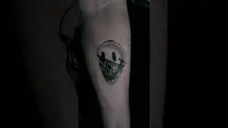 😁 Smile with 💀 skull self-made tattoo||