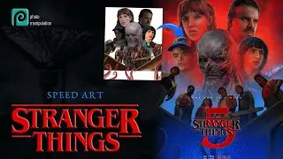 SPEED ART STRANGER THINGS POSTER