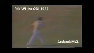 Pakistan vs West Indies 1st ODI 1985 News Report