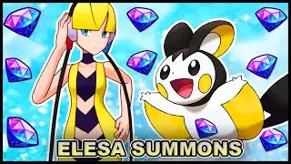 THE BEST SUMMONS EVER! Classic Elesa & Emolga Poke Fair Summons | Pokemon Masters EX