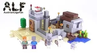 Lego Minecraft 21121 The Desert Outpost / Der W&uuml;stenau&szlig;enposten - Lego Speed Build Review