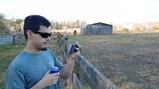 Llama farm in Yadkinville river area
