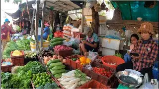 Local Daily Life Activities at a community market | Street Foods and Veggies for local livelihoods