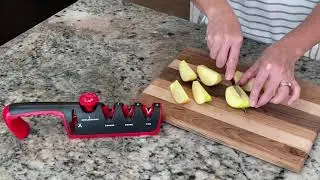 Lesoom 4 in 1 Adjustable Compact Filet Pocket Chef Kitchen Knife Sharpener with Tungsten
