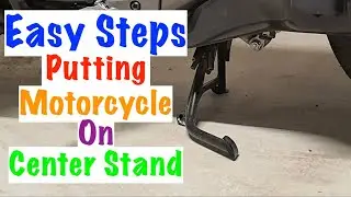 Easy Steps To Putting Your Motorcycle on a Center Stand | 2020 Honda GoldWing Tour DCT