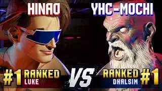 SF6 ▰ HINAO (#1 Ranked Luke) vs YHC-MOCHI (#1 Ranked Dhalsim) ▰ High Level Gameplay