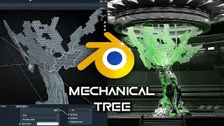 mechanical tree (BLENDER TIMELAPSE)