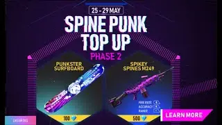 Free Fire New Spine Punk Top Up Phase - 2 || IA GAMING || GARENA FREE FIRE ||