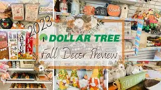 *NEW* 🛒 Dollar Tree Fall Decor Preview & Haul 2023 🛒