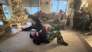 Indian leg wrestling with my dad