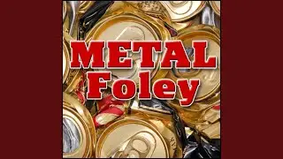 Metal, Lid - Trash Can Lid Spin and Fall Metal Impacts, Metal Foley, Roll & Spin Foley