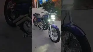 DayMaker Projector Headlight on Customers Motorcycle from SpeedMotoCo.com Super Bright!
