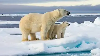 a polar bear's hunt for sea fish