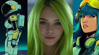 Cosmic Girl 🌌 | Futuristic Pop Song | Neon Space Animation