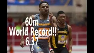 Christian Coleman 60m World Record, in his first meet!