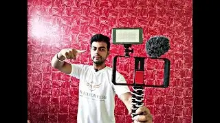 Mobile vlogging setup 📷 - Boya by mm - 1 , ulanzi u rig pro , digipro led light panel , gorilla pod