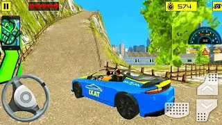 Countryside Taxi Driver Simulator #2 - Taxi Car Without Roof - Android Gameplay: 3D