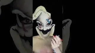 Oogie boogie makeup 👻 #makeupshorts #oogieboogie #timburton #makeuptutorial #shorts